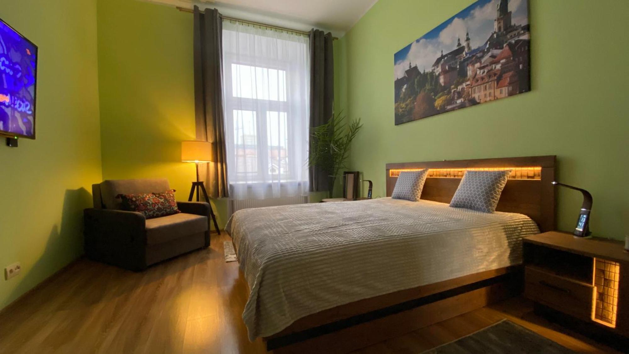 Lublinbnb - Exclusive Family Apartment ------ In The Heart Of Lublin -------------------------------- Bedroom & Living Room & Kitchen Eksteriør billede